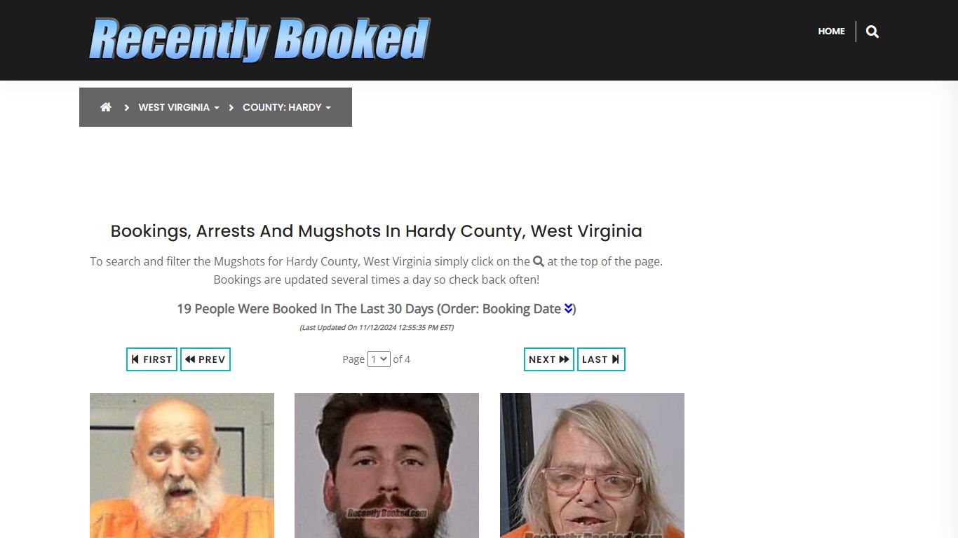 Bookings, Arrests and Mugshots in Hardy County, West Virginia